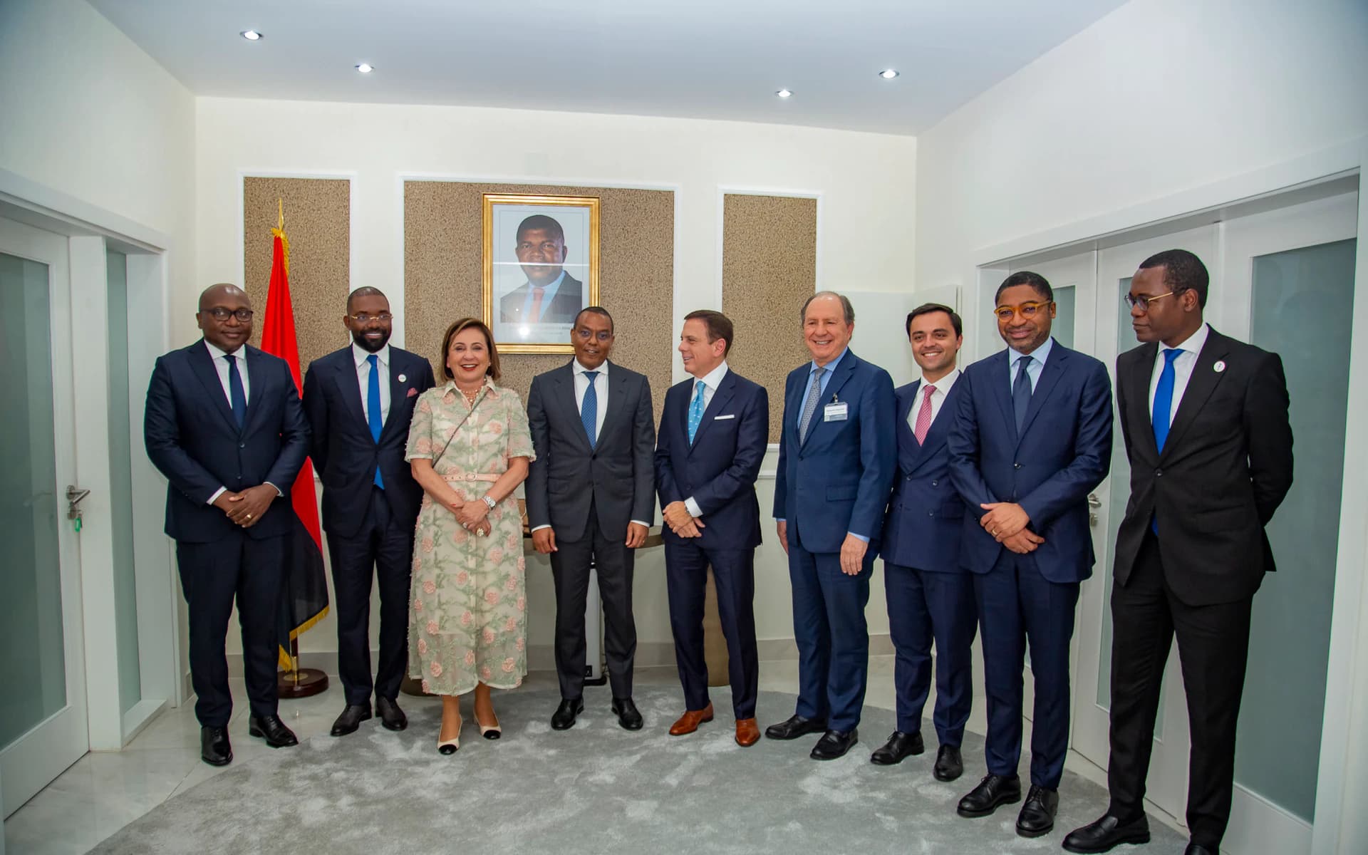 Encontro da delegação empresarial com José de Lima Massano