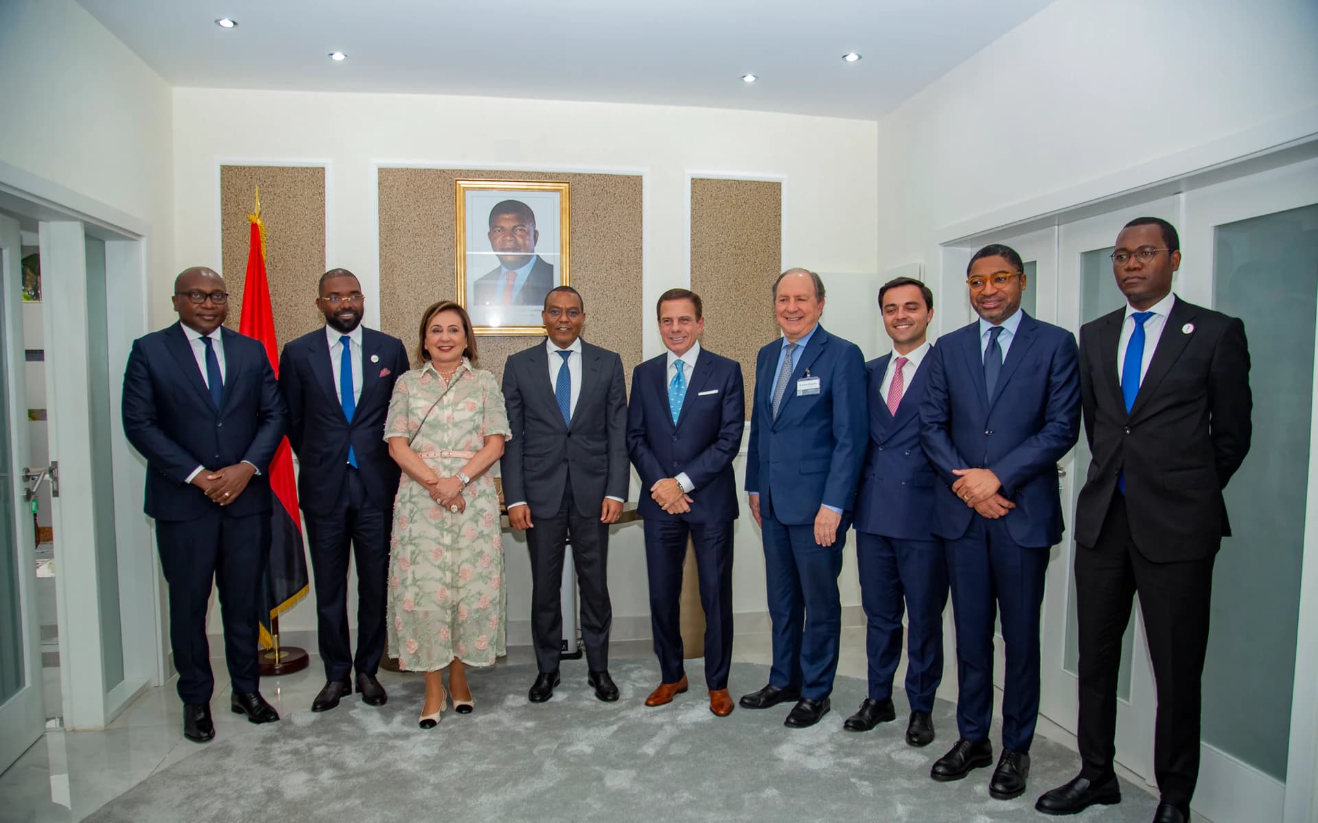Encontro da delegação empresarial com José de Lima Massano