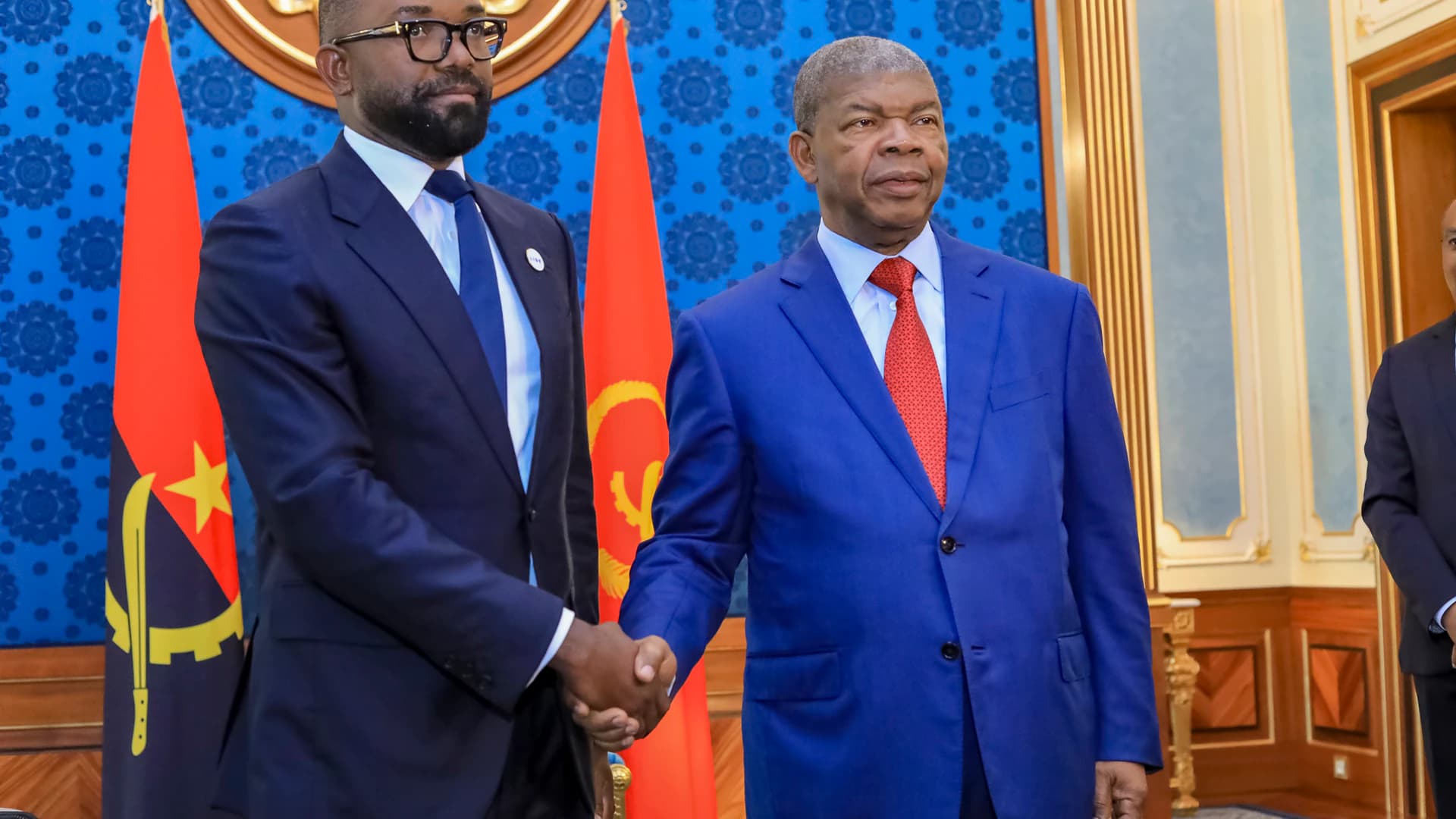 Venceslau Andrade com o Presidente João Lourenço