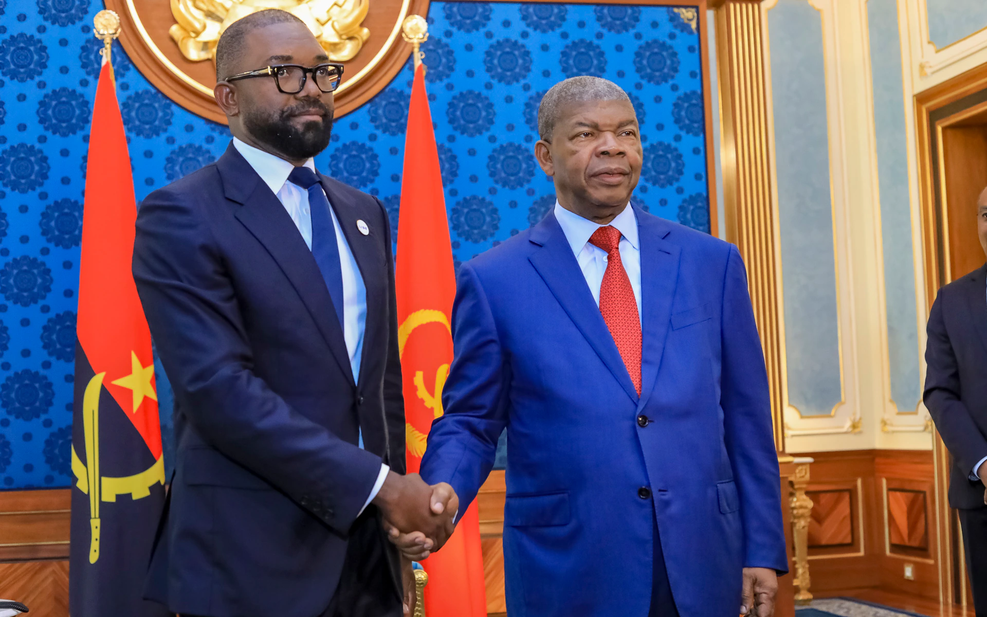 Venceslau Andrade com o Presidente da República de Angola, João Lourenço