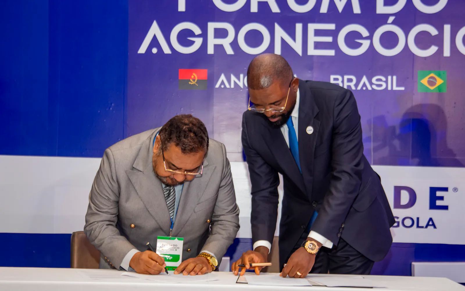 Assinatura do memorando entre o LIDE Angola e a Câmara de Comércio Angola-Brasil