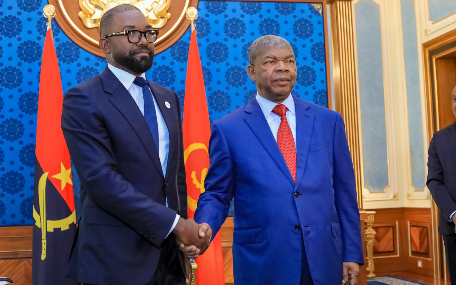 Venceslau Andrade with President João Lourenço in Luanda