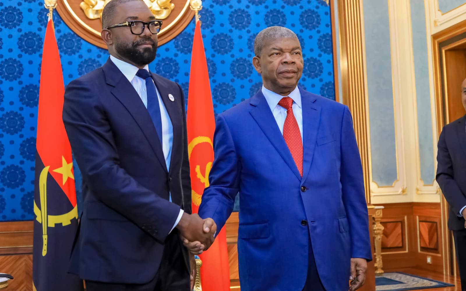 Venceslau Andrade com o Presidente João Lourenço, em Luanda